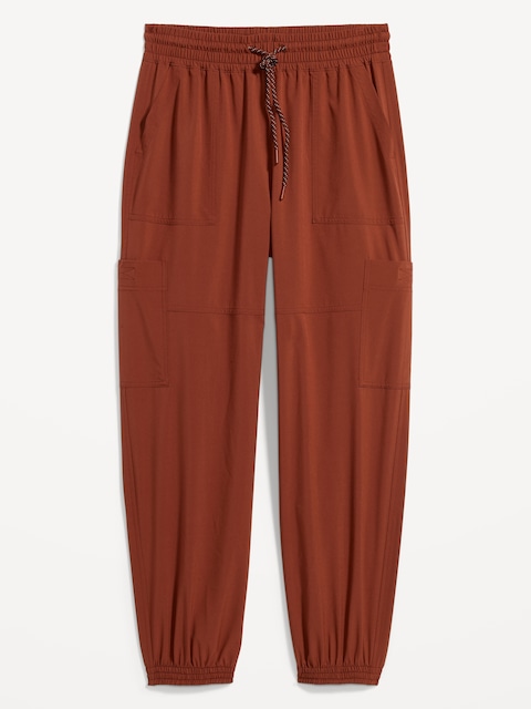 Extra High-Waisted StretchTech Cargo Jogger Pants