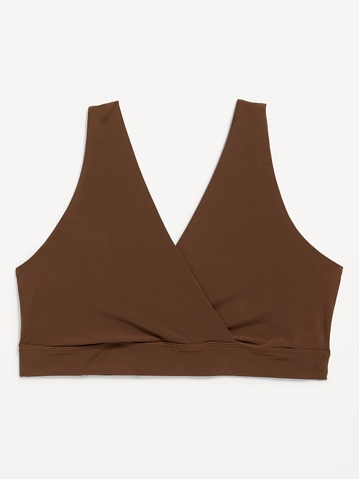 Voir une image plus grande du produit 1 de 1. Soutien-gorge seconde peau de maternité en tricot doux à devant croisé pour l'allaitement