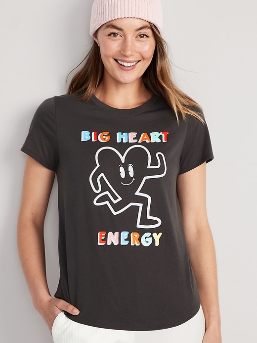 Image number 1 showing, EveryWear Matching Holiday Graphic T-Shirt for Women