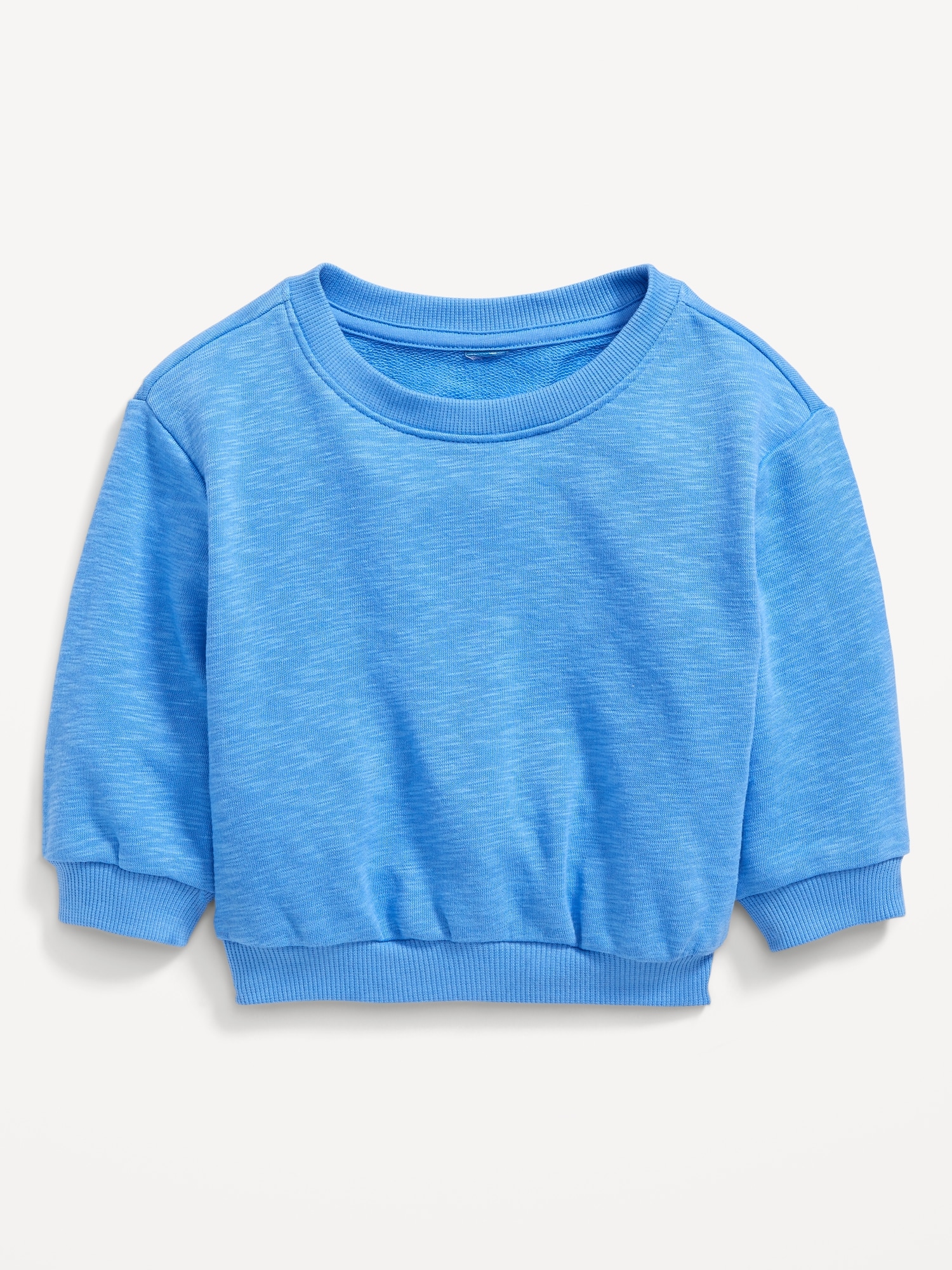 Unisex Solid Crew-Neck Sweatshirt for Baby