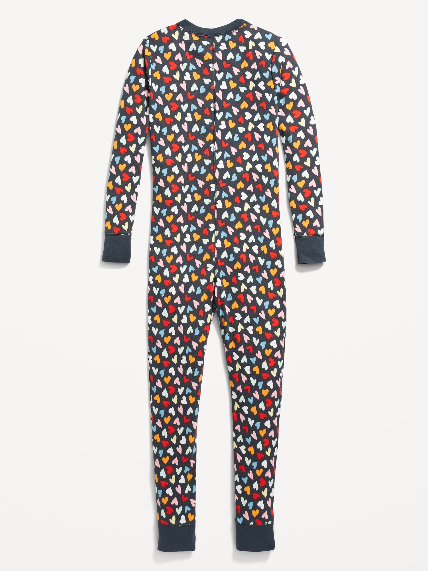 Gender-Neutral Matching Print Snug-Fit One-Piece Pajamas for Kids | Old