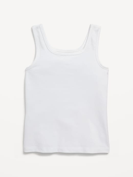 View large product image 1 of 4. Solid Fitted Tank Top for Girls