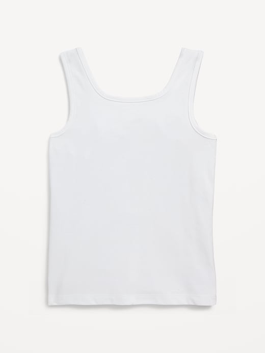 View large product image 2 of 4. Solid Fitted Tank Top for Girls