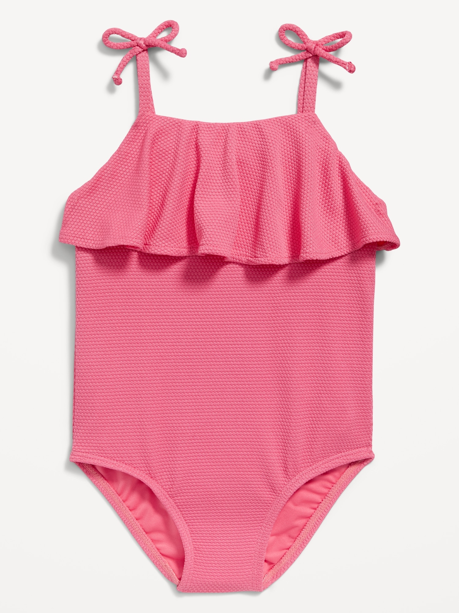 Textured-Knit Ruffle-Trim One-Piece Swimsuit for Toddler & Baby | Old Navy