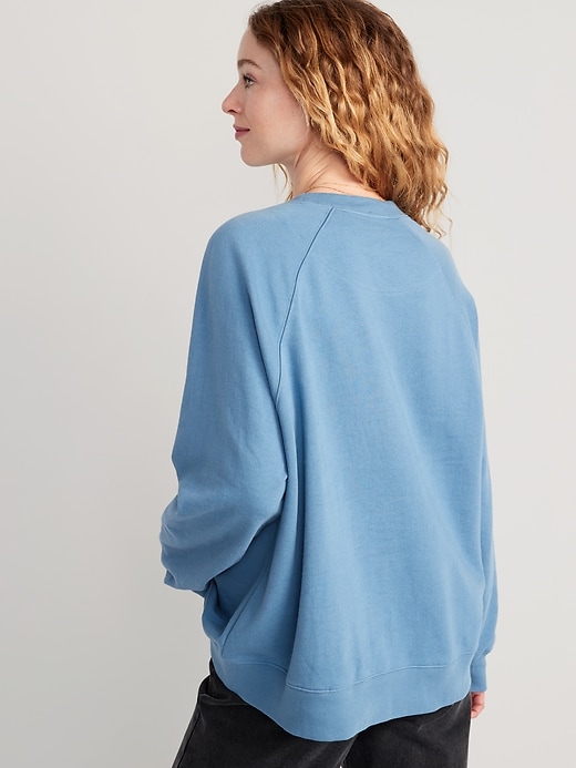 Image number 2 showing, Oversized Vintage Tunic Sweatshirt for Women
