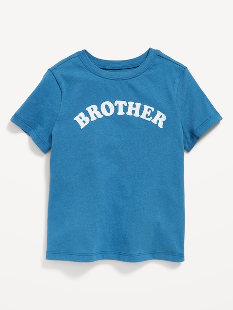 T-shirt à manches courtes à imprimé unisexe pour Tout-petit