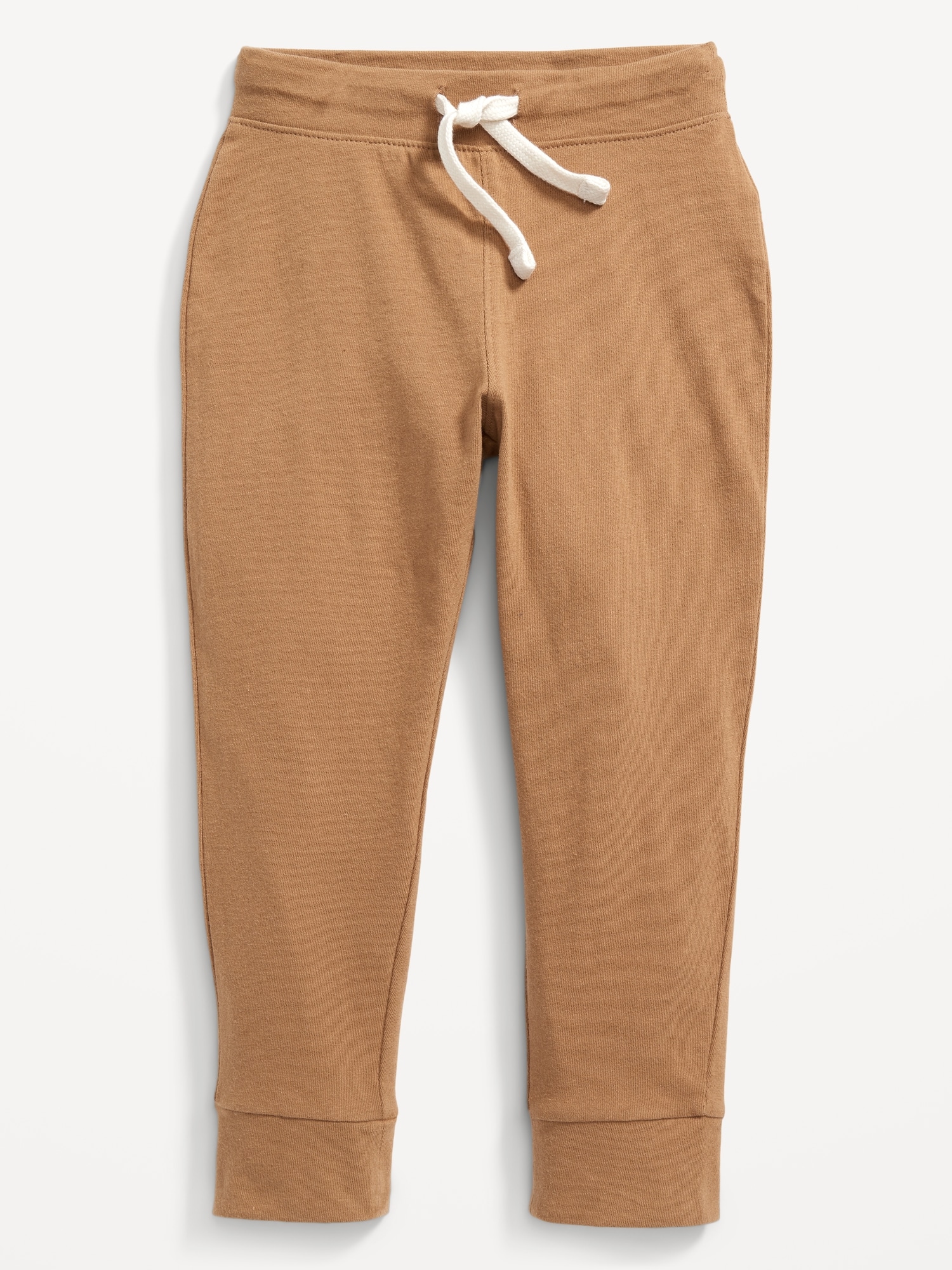 Pantalon en coton ouaté uni à taille coulissée unisexe pour Tout-petit