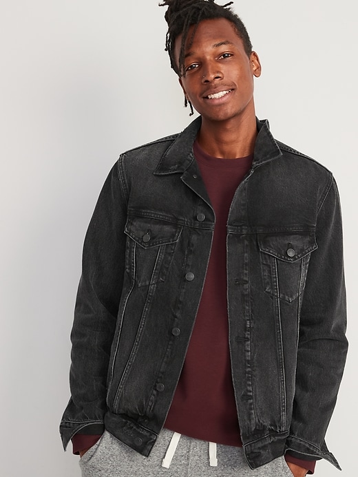 Black Non-Stretch Jean Jacket for Men | Old Navy