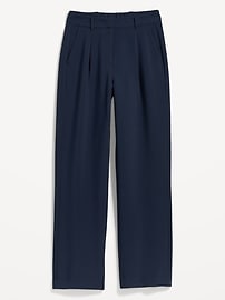 Extra High-Waisted Taylor Wide-Leg Trouser Suit Pants