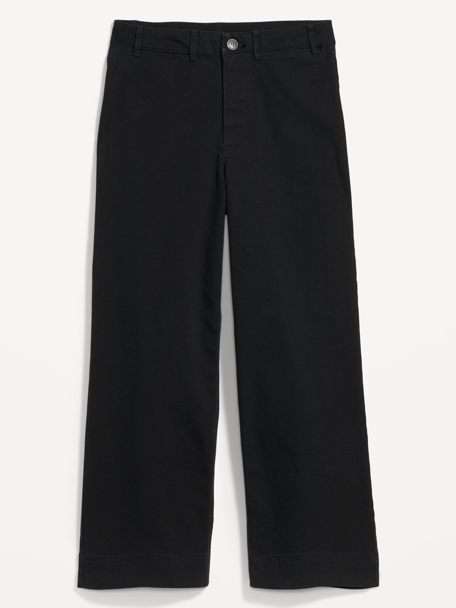 High Waisted Wide Leg Cropped Chino Pants Old Navy
