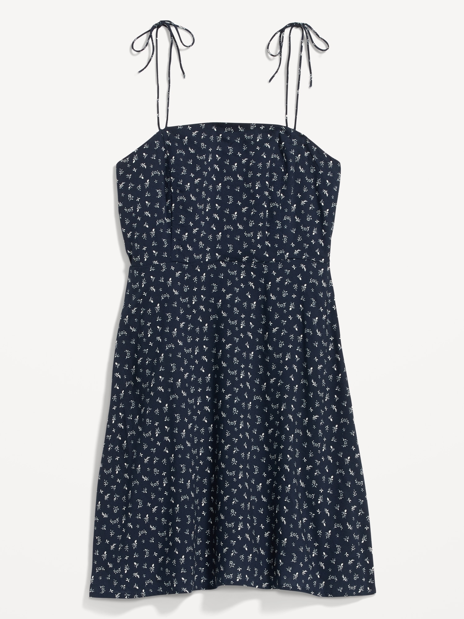 Fit & Flare Printed Tie-Shoulder Mini Dress for Women | Old Navy