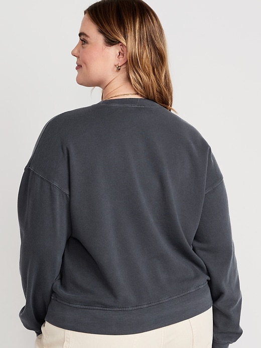 Image number 8 showing, Cropped Vintage French-Terry Sweatshirt