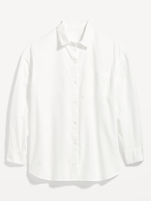 Image number 4 showing, Oversized Button-Down Boyfriend Shirt