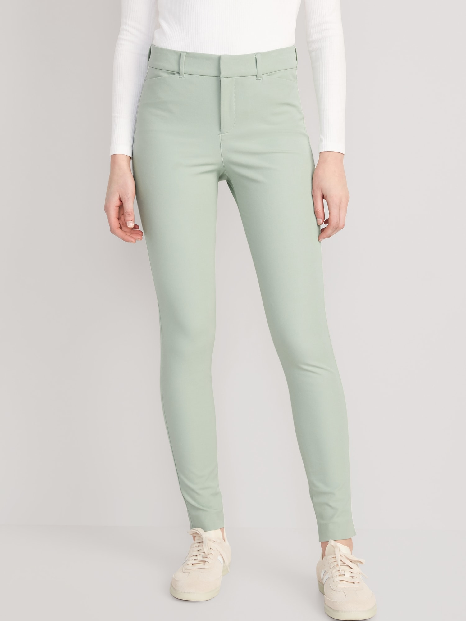 Old Navy High-Waisted Pixie Skinny Pants for Women green. 1