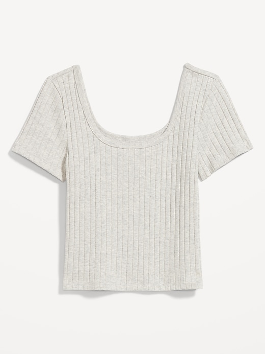 Image number 4 showing, Scoop-Neck Rib-Knit Pajama T-Shirt