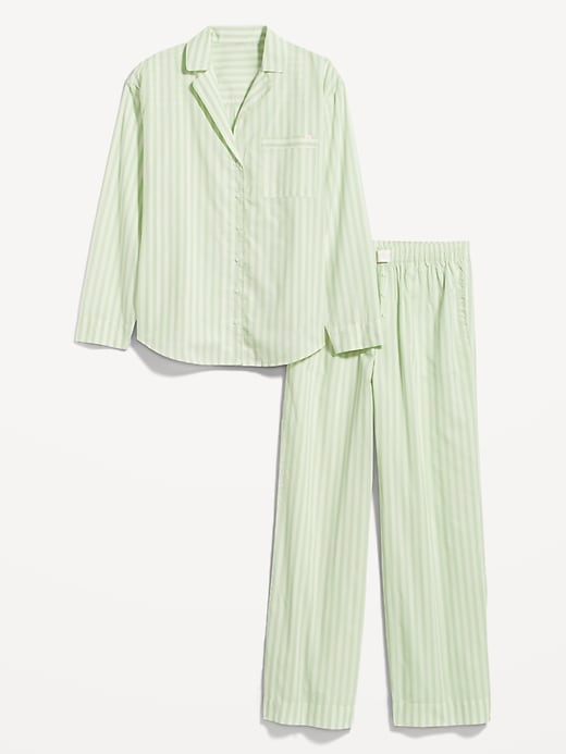 LCDIUDIU Pyjamas,Women'S Cotton Pyjama Sets Vintage Green Lapel