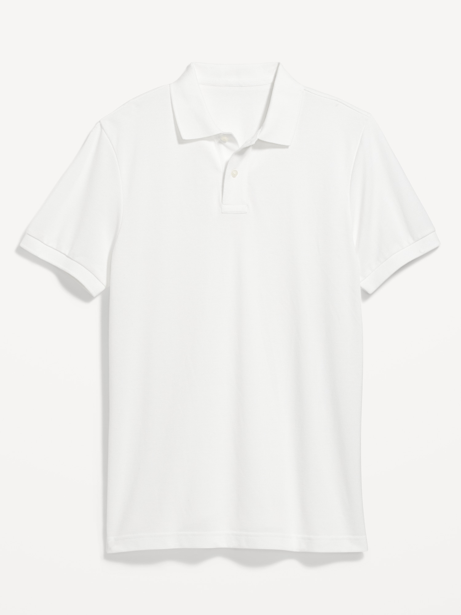 Old Navy Slim-Fit Uniform Pique Polo for Men white. 1