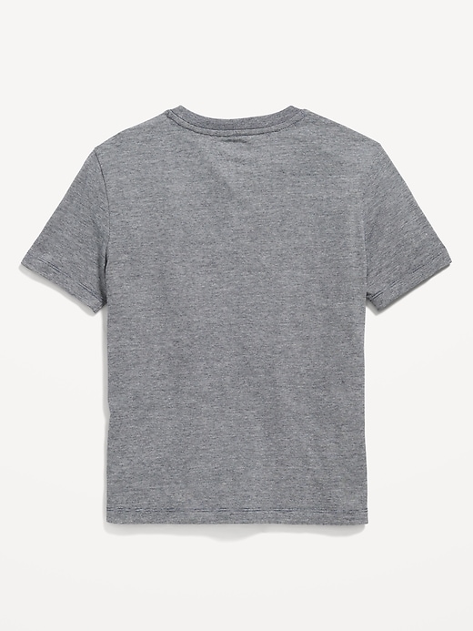 Image number 3 showing, Striped Short-Sleeve Henley T-Shirt for Boys