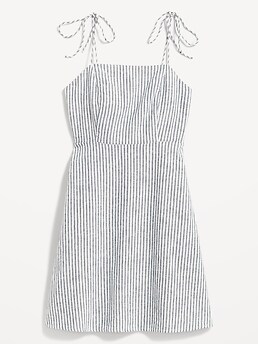 Fit & Flare Matching Tie-Strap Mini Dress for Women | Old Navy