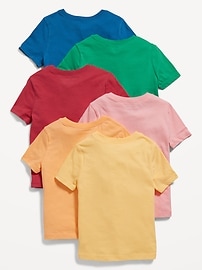Image number 2 showing, Unisex Short-Sleeve T-Shirt 6-Pack for Toddler