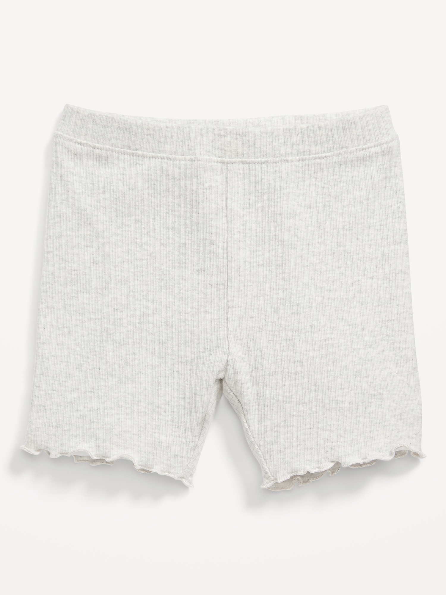 Old Navy Rib-Knit Biker Shorts for Toddler Girls gray. 1