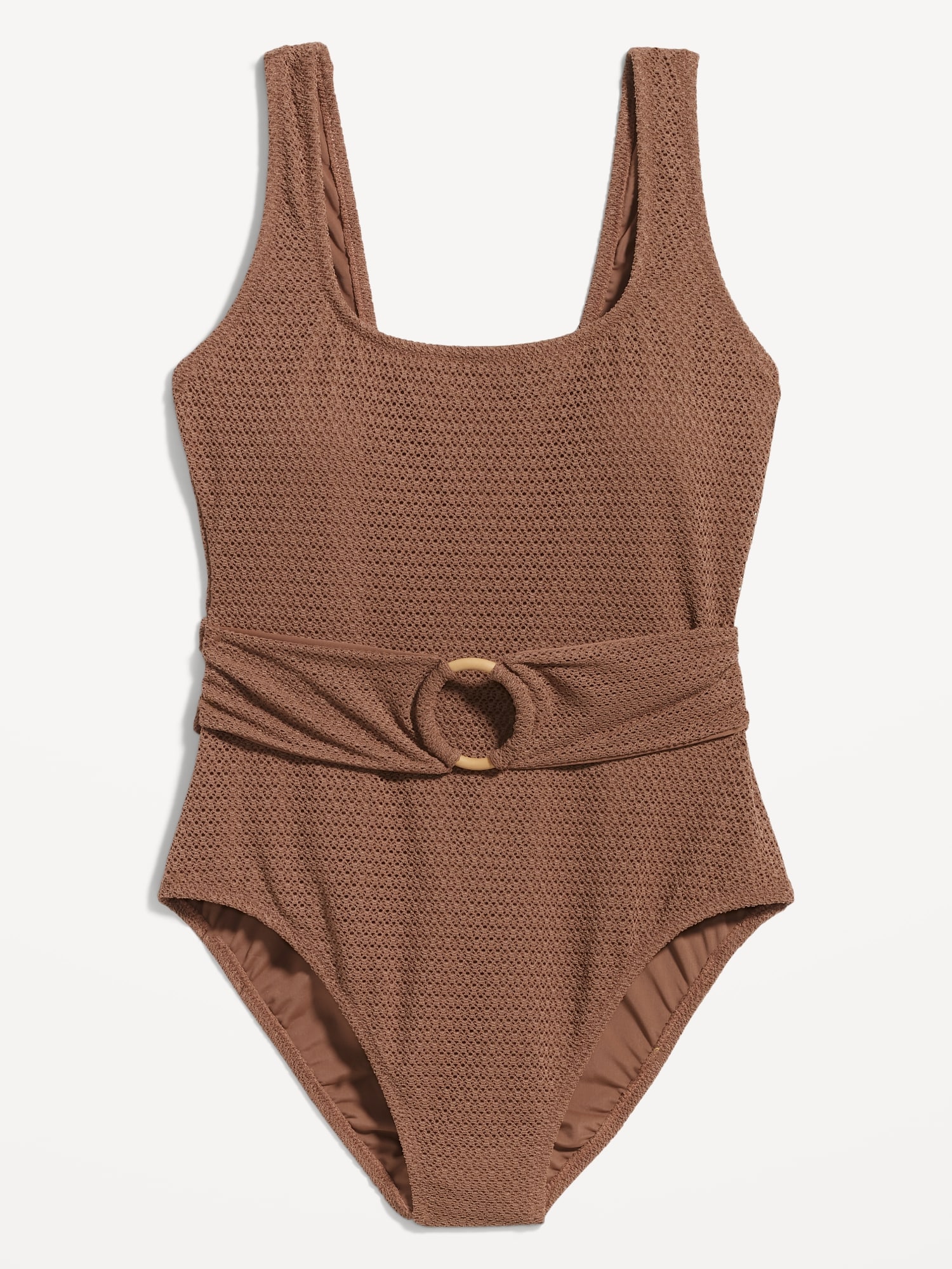 Multi Geo Belted Swimsuit, Swimwear