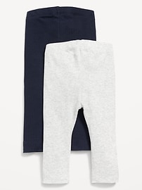 L'image numéro 2 présente Legging en tricot côtelé unisexe pour Bébé (paquet de 2)