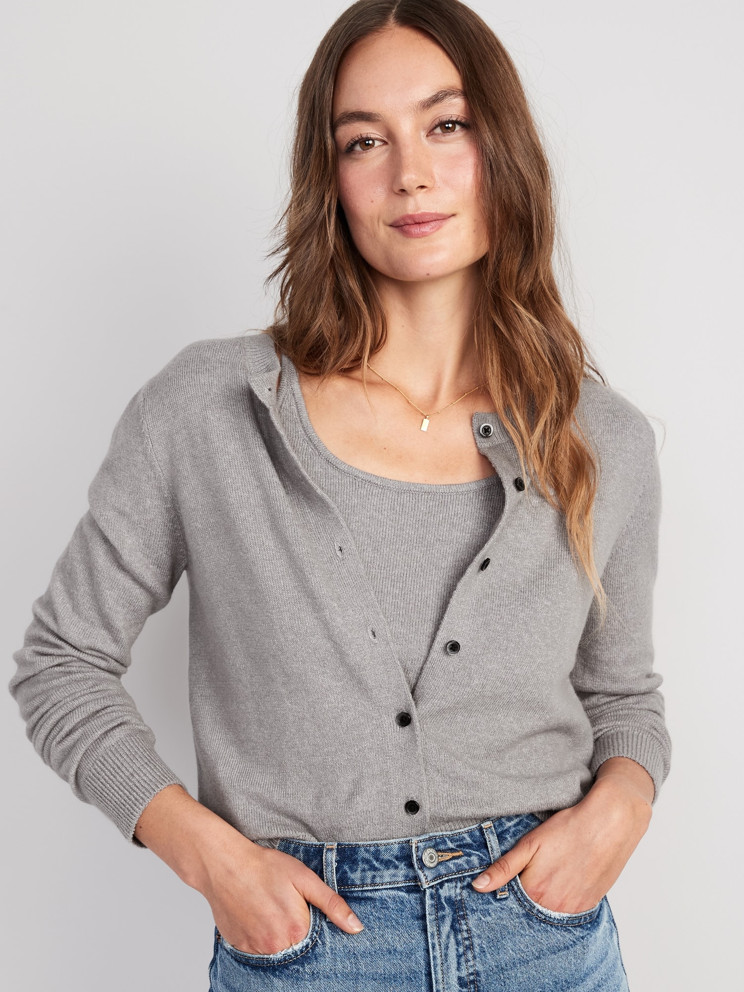 Cropped Cozy-Knit Cardigan for Women | Old Navy