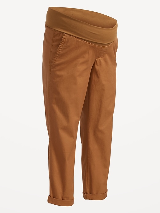 View large product image 2 of 2. Maternity Rollover-Waist OGC Chino Pants