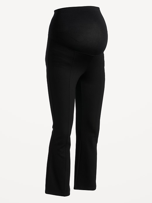 View large product image 2 of 2. Maternity Full Panel Cropped Flare Pants