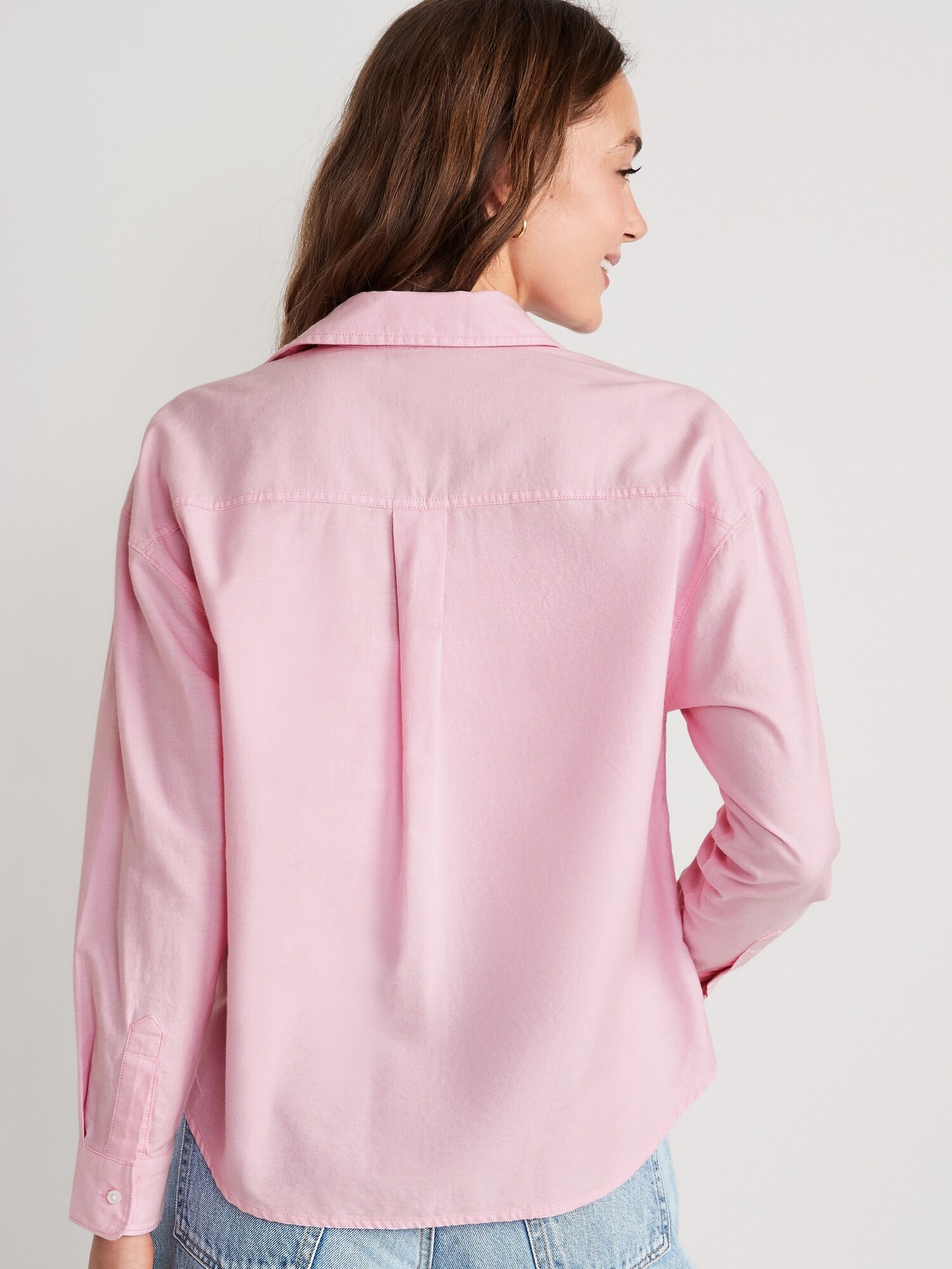 Cropped Utility Boyfriend Shirt Old Navy