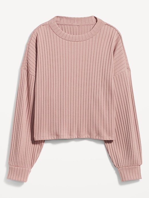 Image number 4 showing, Dolman-Sleeve Rib-Knit Pajama Top