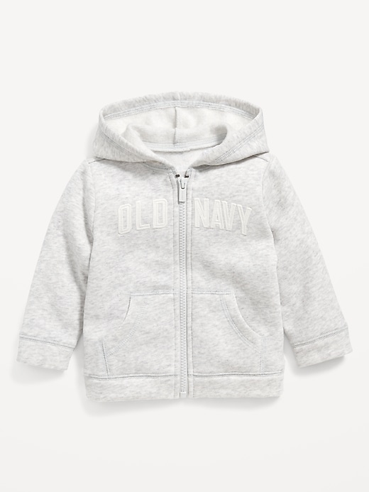 View large product image 1 of 2. Unisex Logo Zip-Front Hoodie for Baby