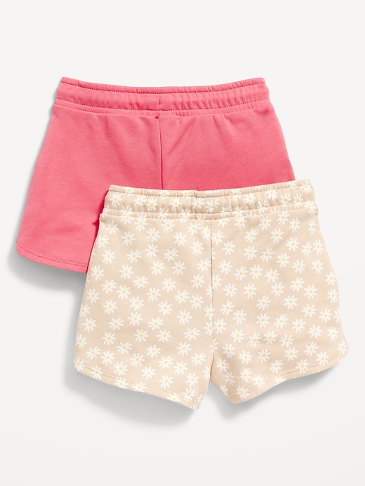 Image number 2 showing, 2-Pack French Terry Pull-On Shorts for Toddler Girls