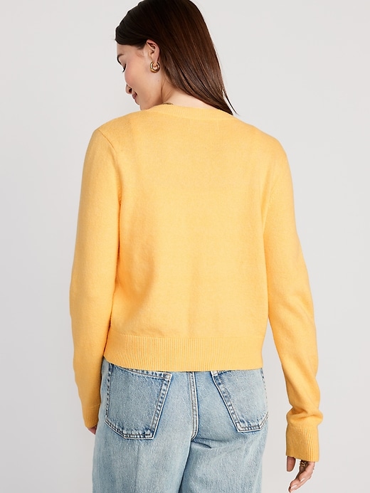 Cropped Cozy-Knit Cardigan for Women