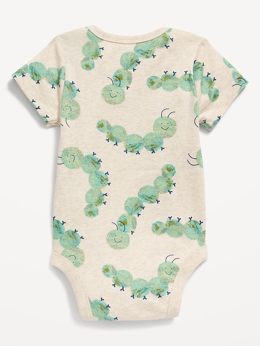 View large product image 2 of 2. Unisex Short-Sleeve Bodysuit for Baby