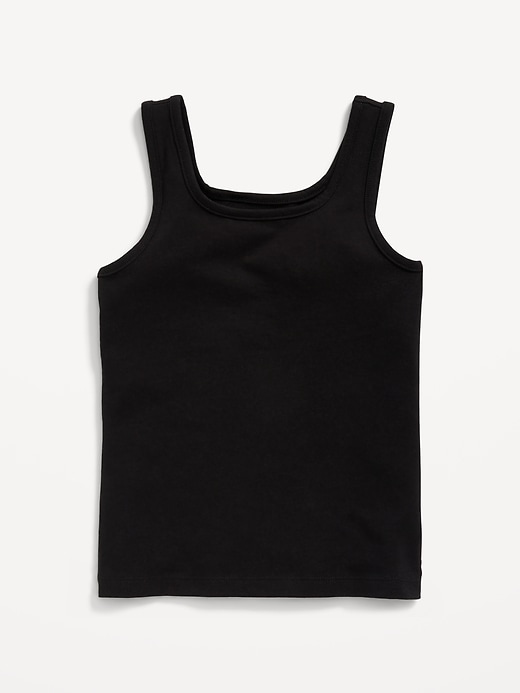 View large product image 1 of 3. Solid Fitted Tank Top for Girls