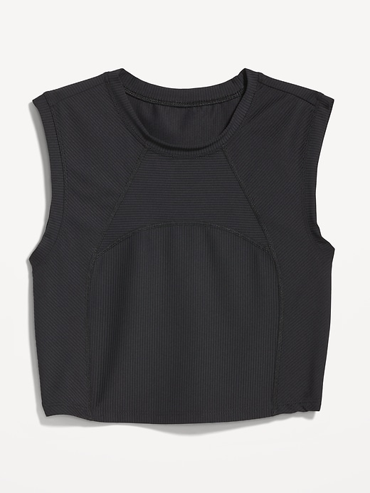 Image number 4 showing, PowerSoft Rib-Knit Crop T-Shirt