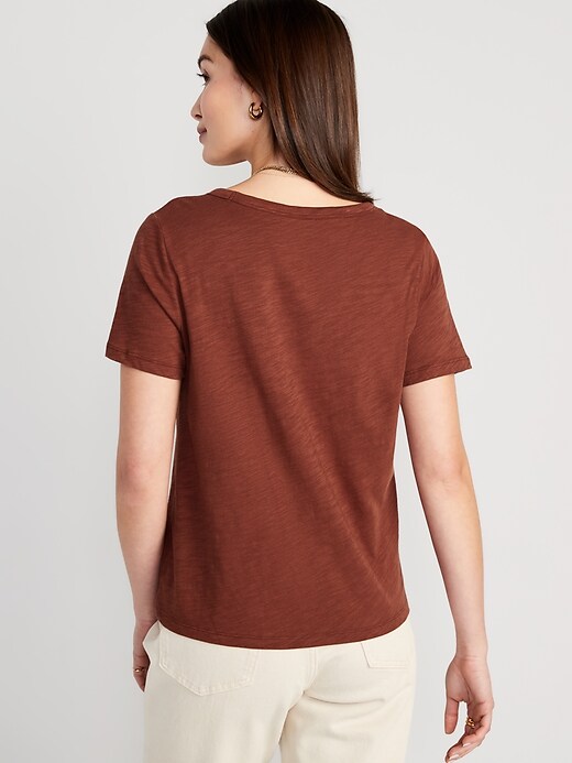 EveryWear Slub-Knit V-Neck T-Shirt for Women