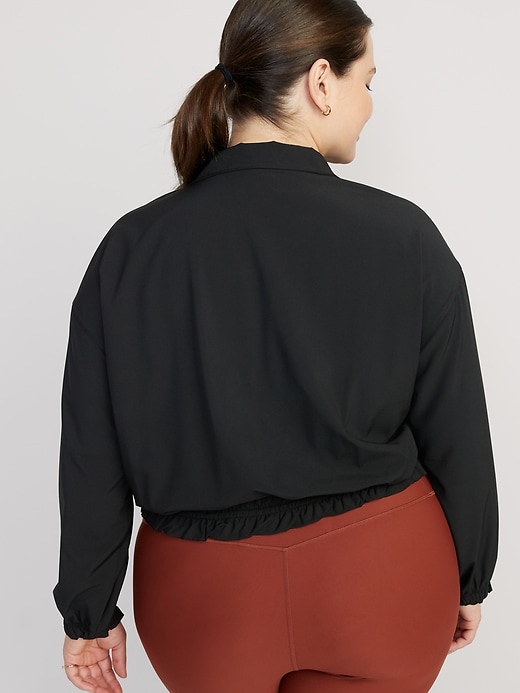 Image number 8 showing, StretchTech Packable Ruffle-Trim Jacket