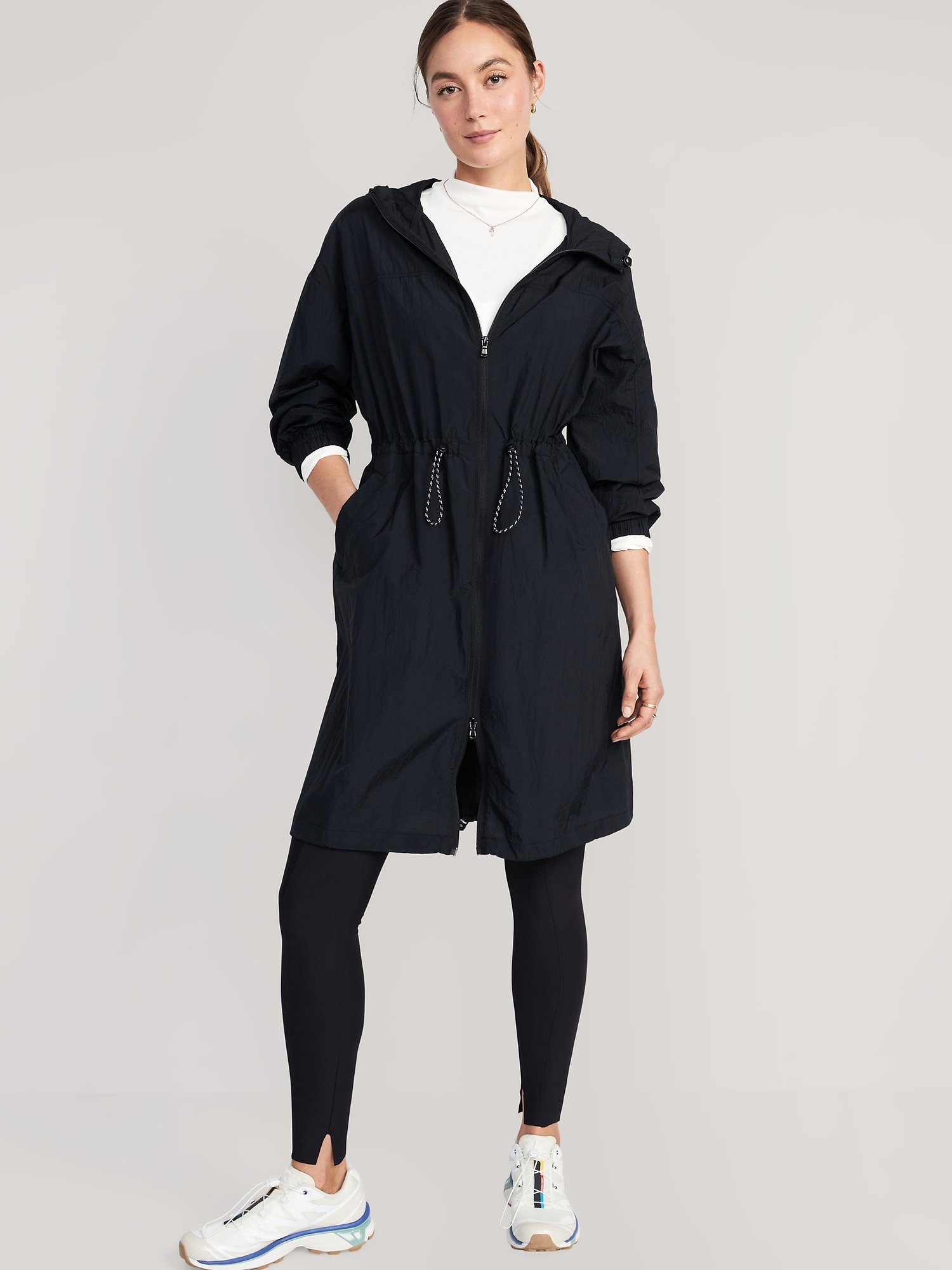 Navy lightweight 2025 parka womens