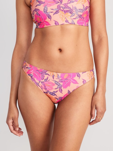 Matching Low-Rise Classic Bikini Swim Bottoms