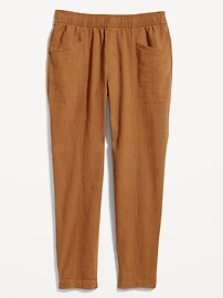 Old Navy - High-Waisted Linen-Blend Straight Cropped Pants for Women