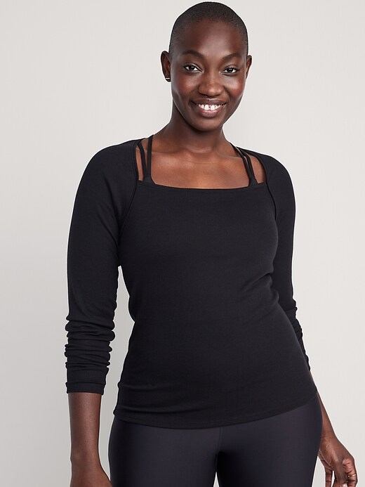 UltraLite Rib-Knit Bolero Top | Old Navy