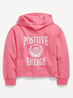 Long-Sleeve Graphic Pullover Hoodie for Girls