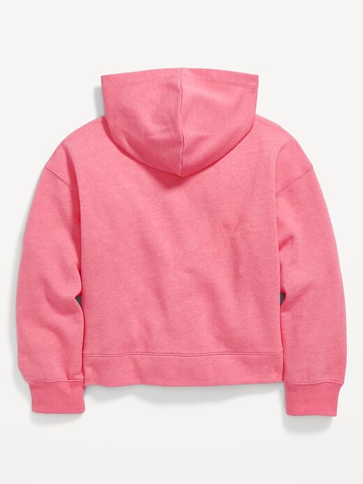 View large product image 2 of 2. Long-Sleeve Graphic Pullover Hoodie for Girls