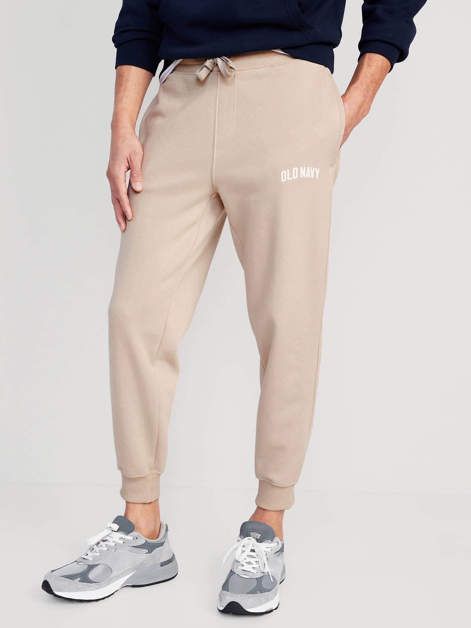 Old Navy Logo Jogger Sweatpants for Men beige. 1