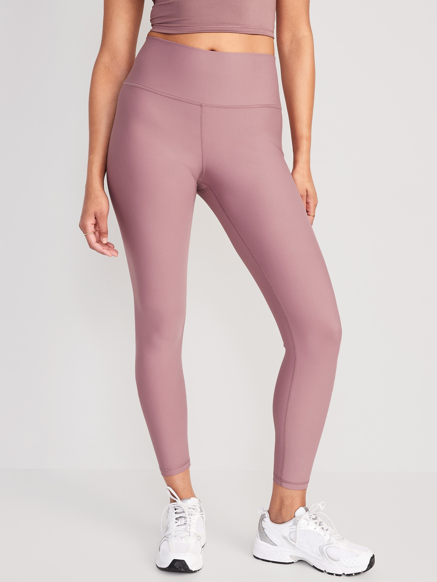 Old Navy High-Waisted PowerSoft 7/8 Leggings for Women pink. 1