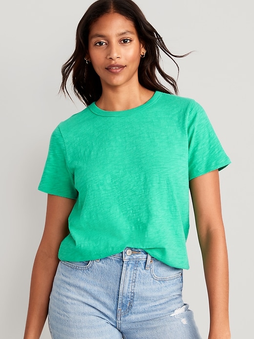 L'image numéro 1 présente T-shirt passe-partout ras du cou pour Femme