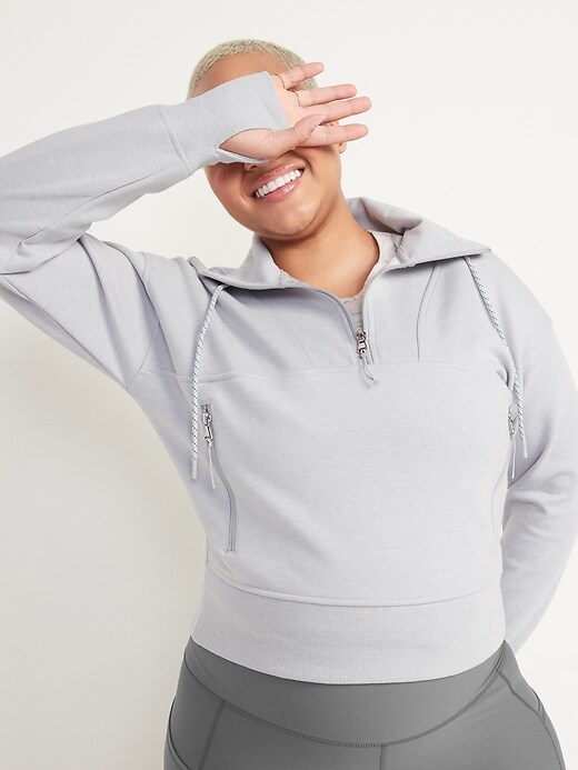 Image number 1 showing, Dynamic Fleece Half-Zip Sweatshirt for Women